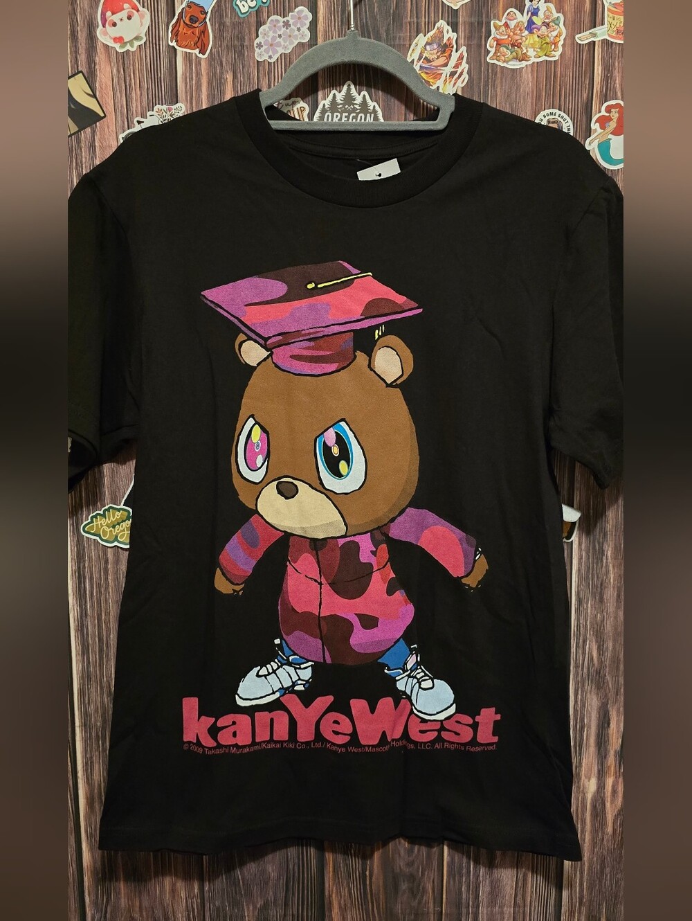 Yeezy Black Graphic Bear Graduation T-Shirt